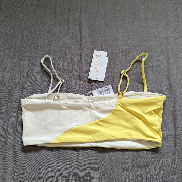 L*Space Ari Dani Bikini Top Bottom Set Color Block - Picture 4 of 10